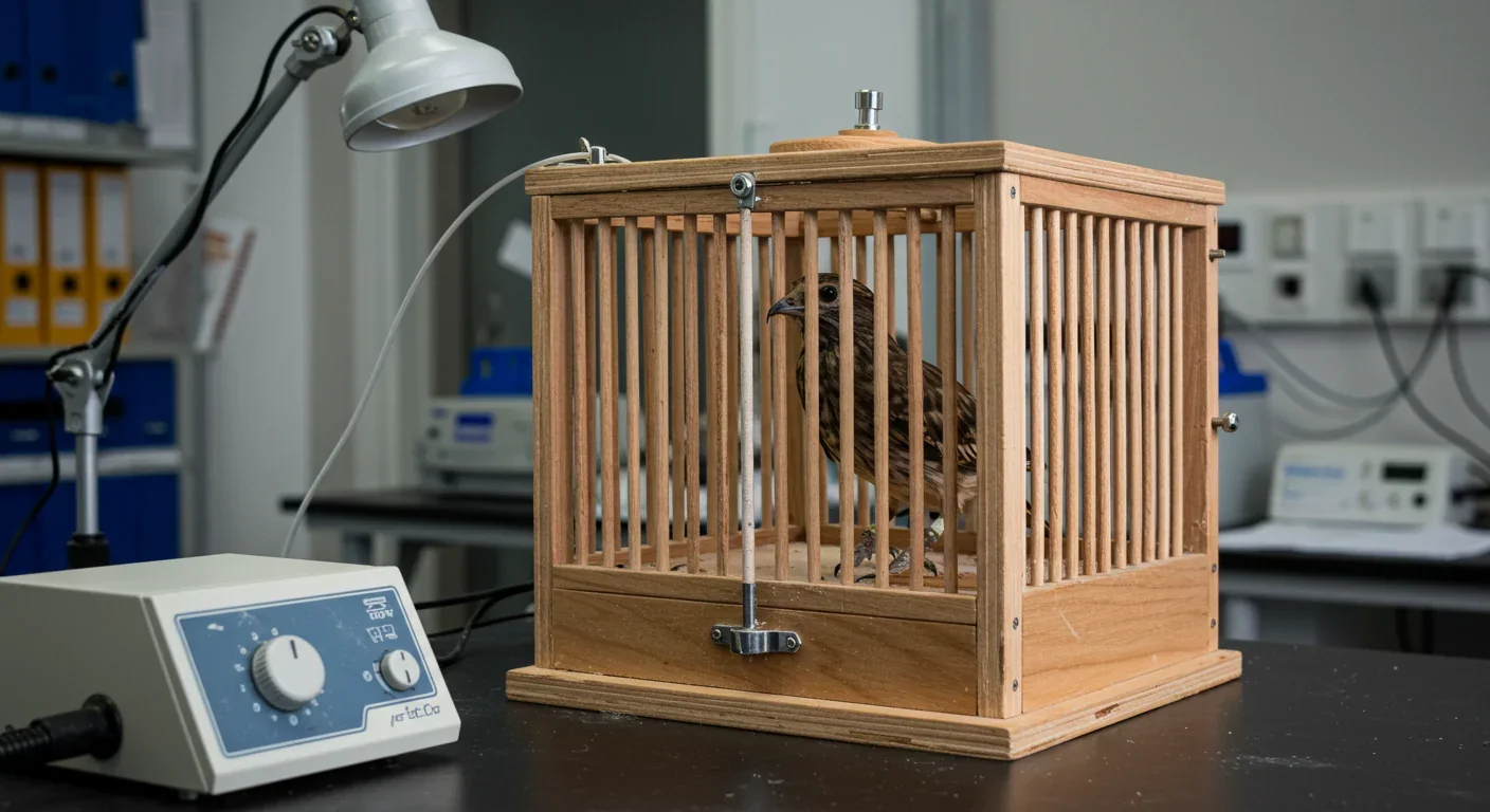 Scientific setup for testing bird orientation and magnetic sensing in controlled laboratory conditions