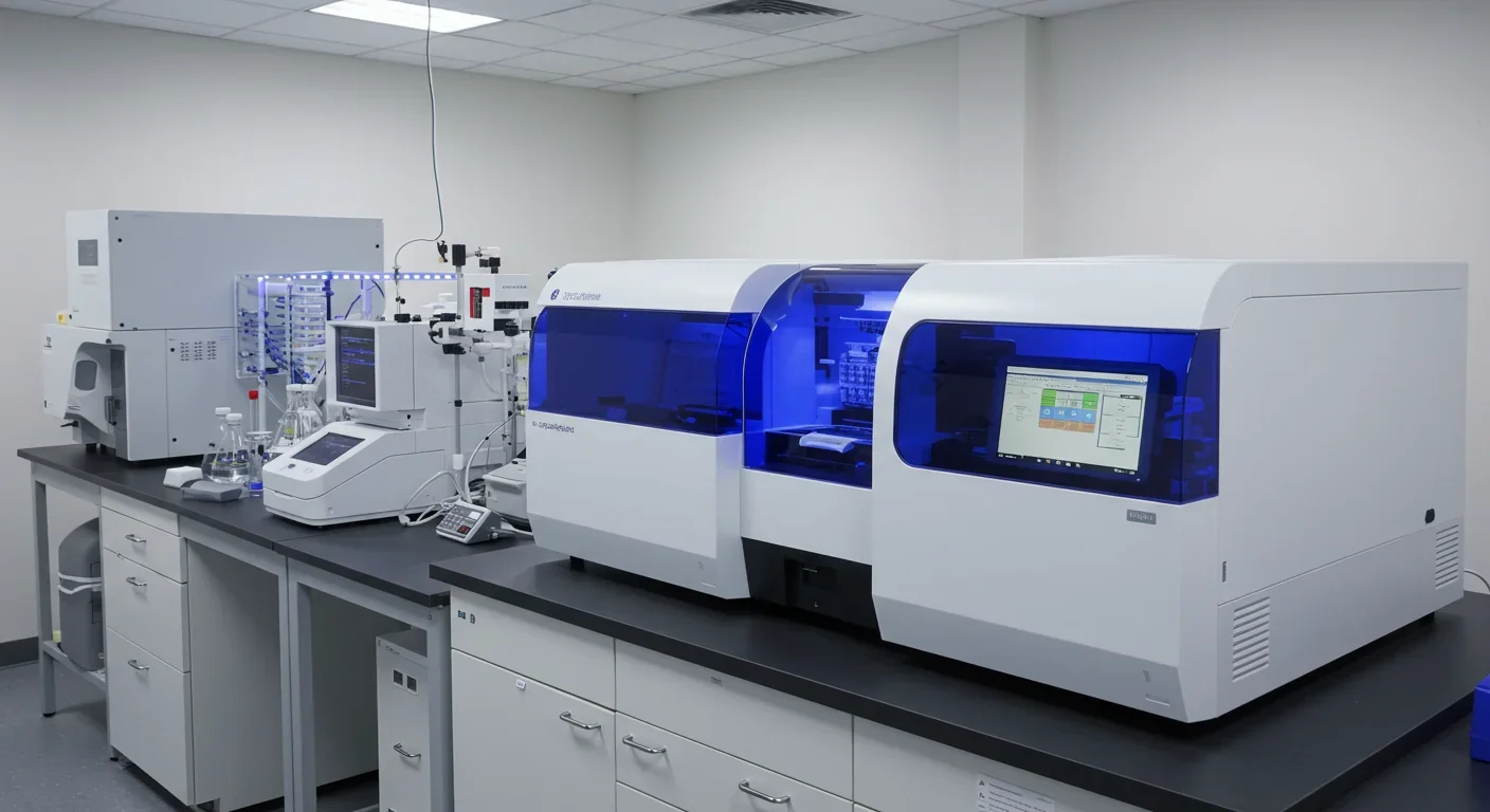 DNA sequencing equipment used for metagenomic analysis of bacterial samples