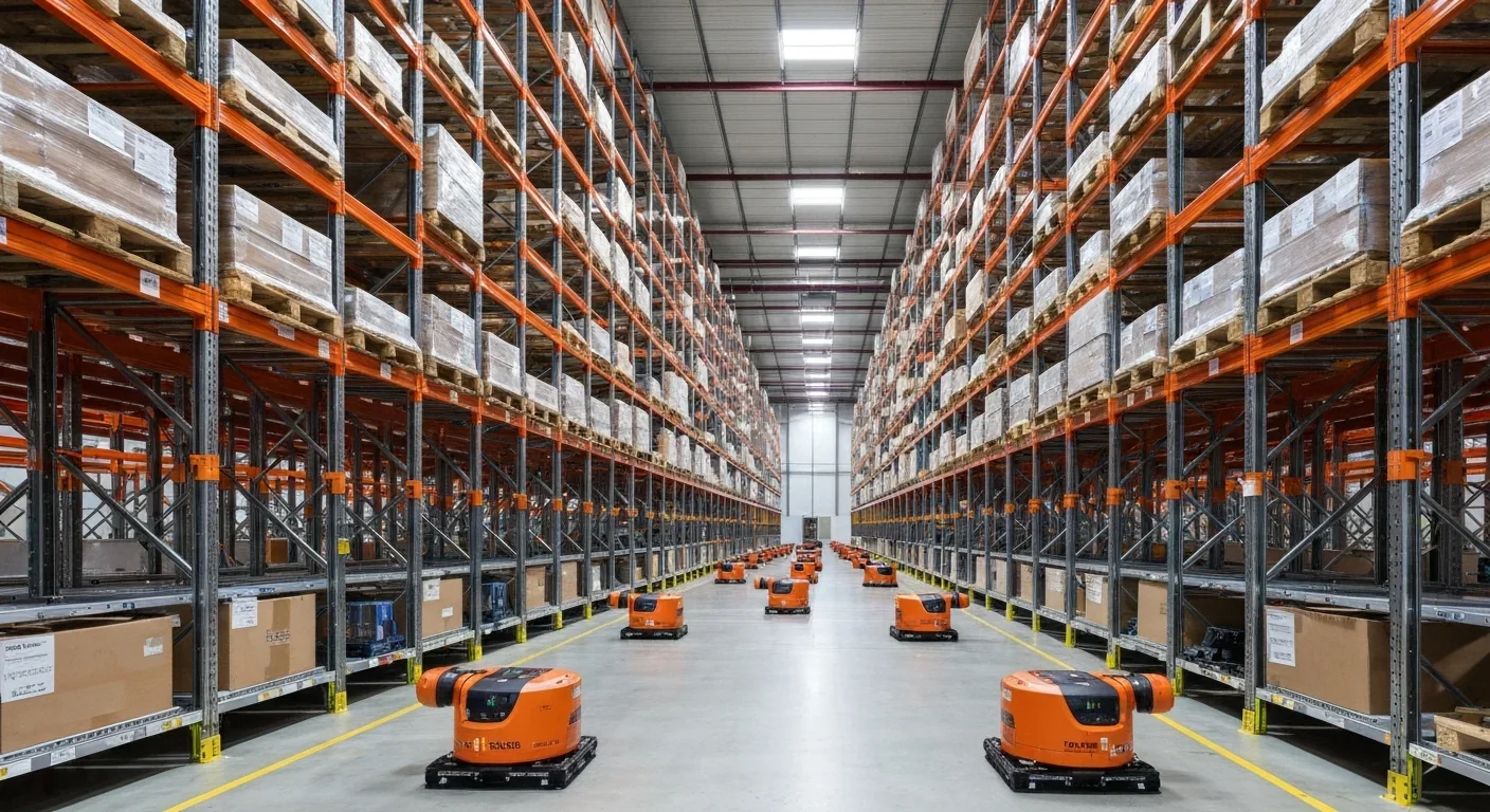 Autonomous warehouse robots using swarm intelligence for optimization