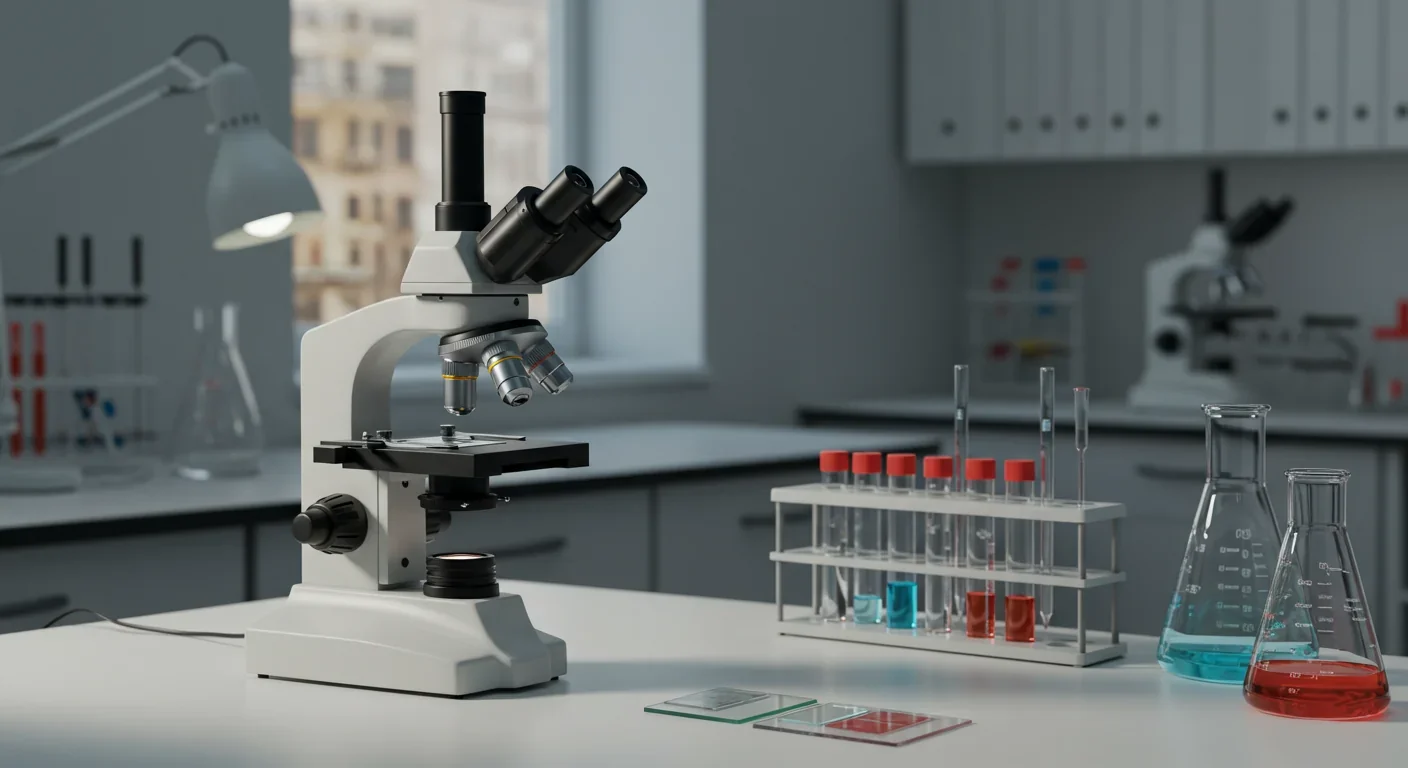 Laboratory equipment used to study magnetite crystals in bird navigation research