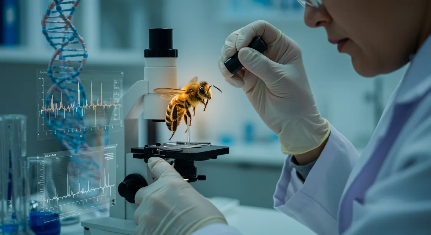 Agricultural field with wildflower habitat strips creating insect-friendly corridors