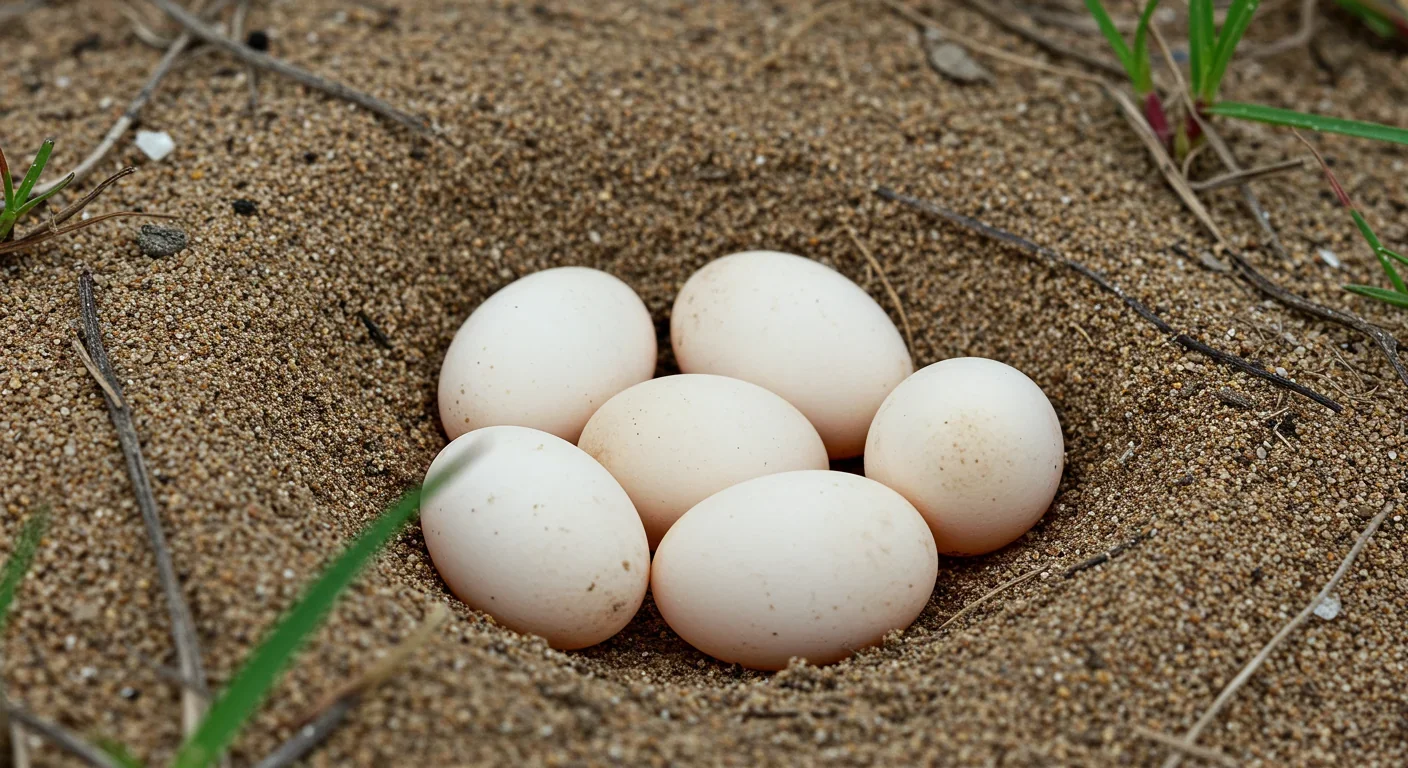 Unfertilized reptile eggs produced through parthenogenetic reproduction without male fertilization