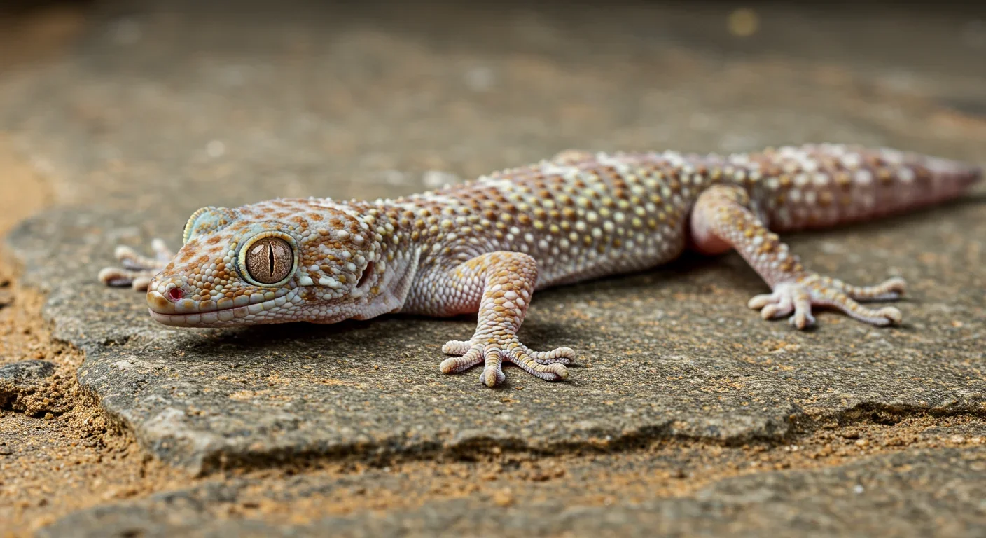 Female gecko representing parthenogenetic reptile species with reduced fecundity compared to sexual relatives