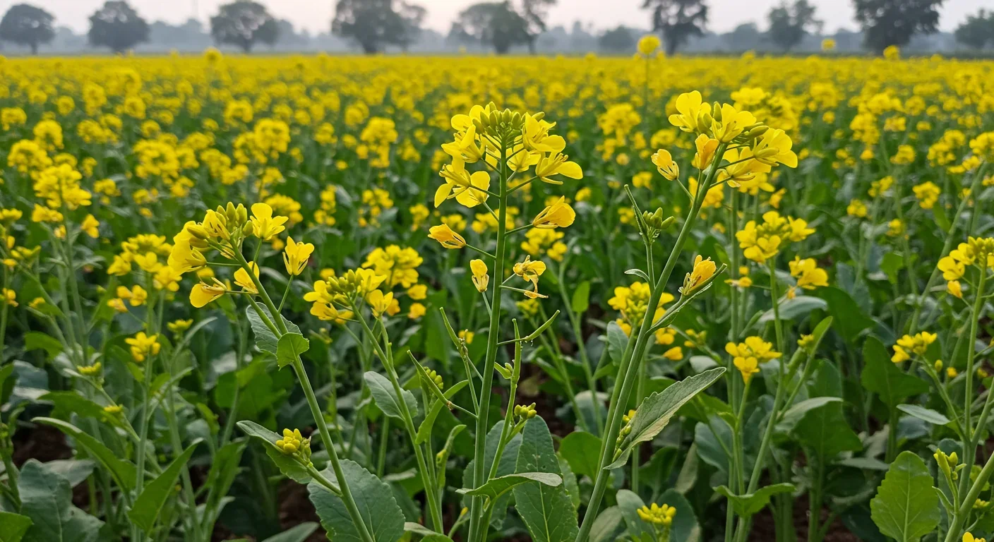 Indian mustard plants used for heavy metal extraction in phytoremediation