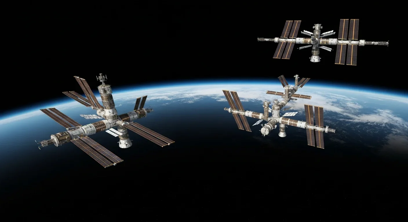 International Space Station conducting fungal radiation shielding experiments in orbit