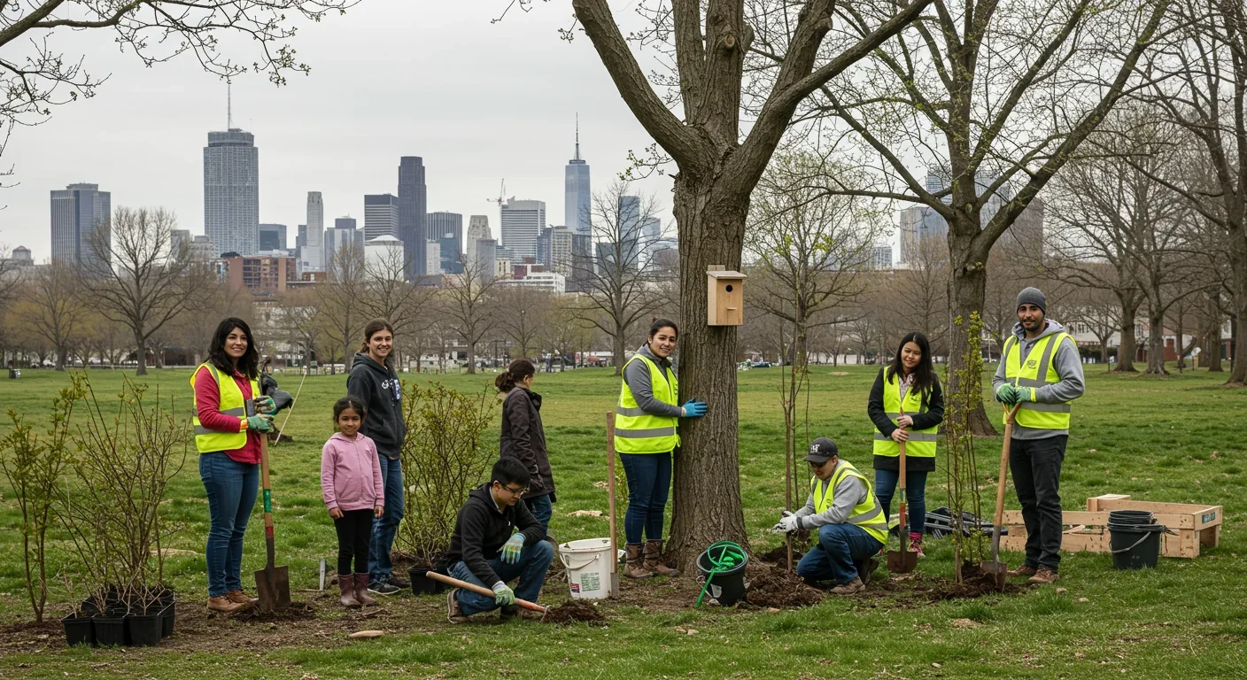 Diverse wildlife thriving in restored grassland ecosystem showing results of successful rewilding and biodiversity recovery efforts