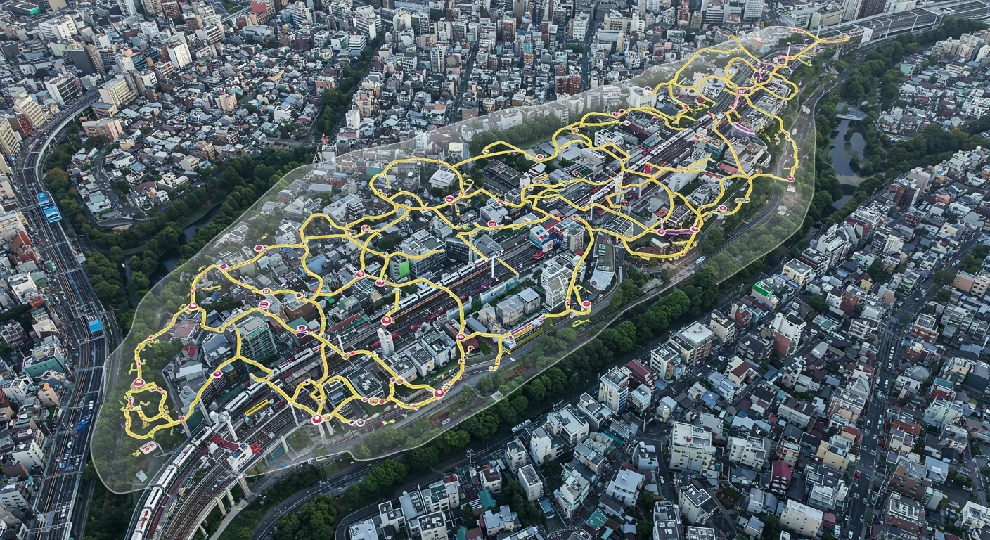 Tokyo railway network compared with slime mold-generated optimal transportation routes