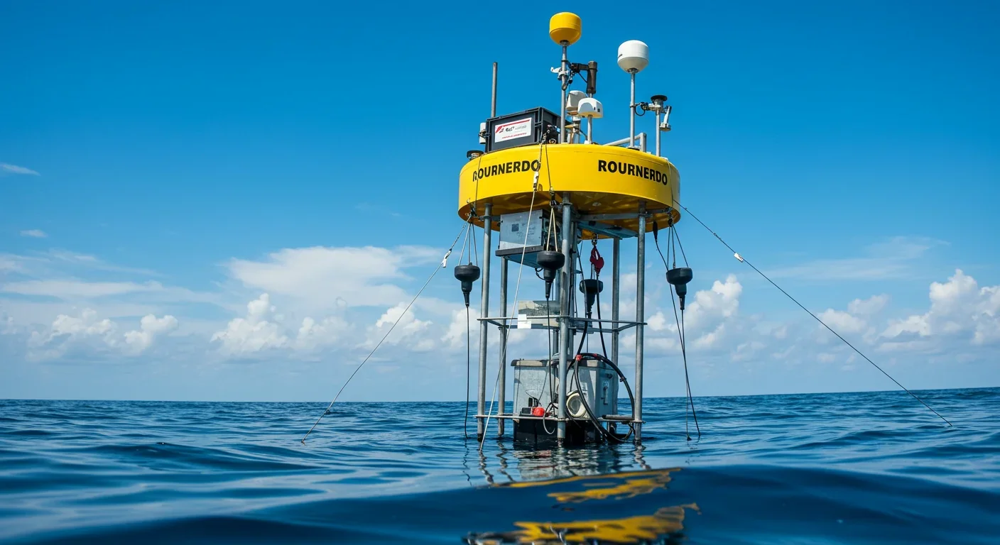 Marine research hydrophone equipment for recording whale vocalizations