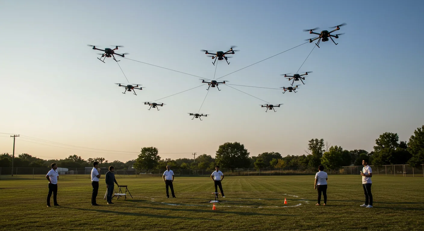 Starlings forming intricate patterns through coordinated flocking behavior